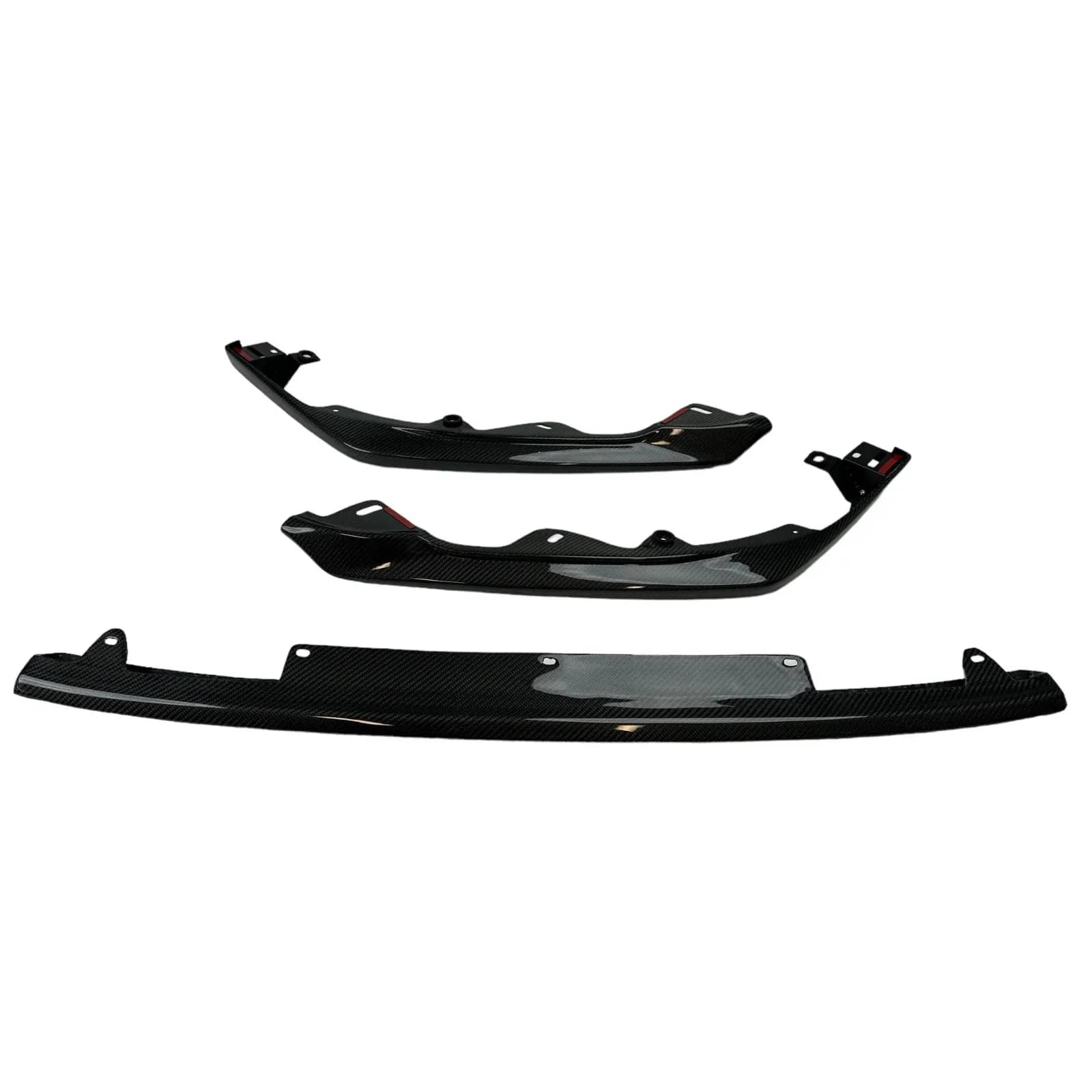 Noble Performance STI Style 3-Piece Carbon Fiber Front Lip Spoiler