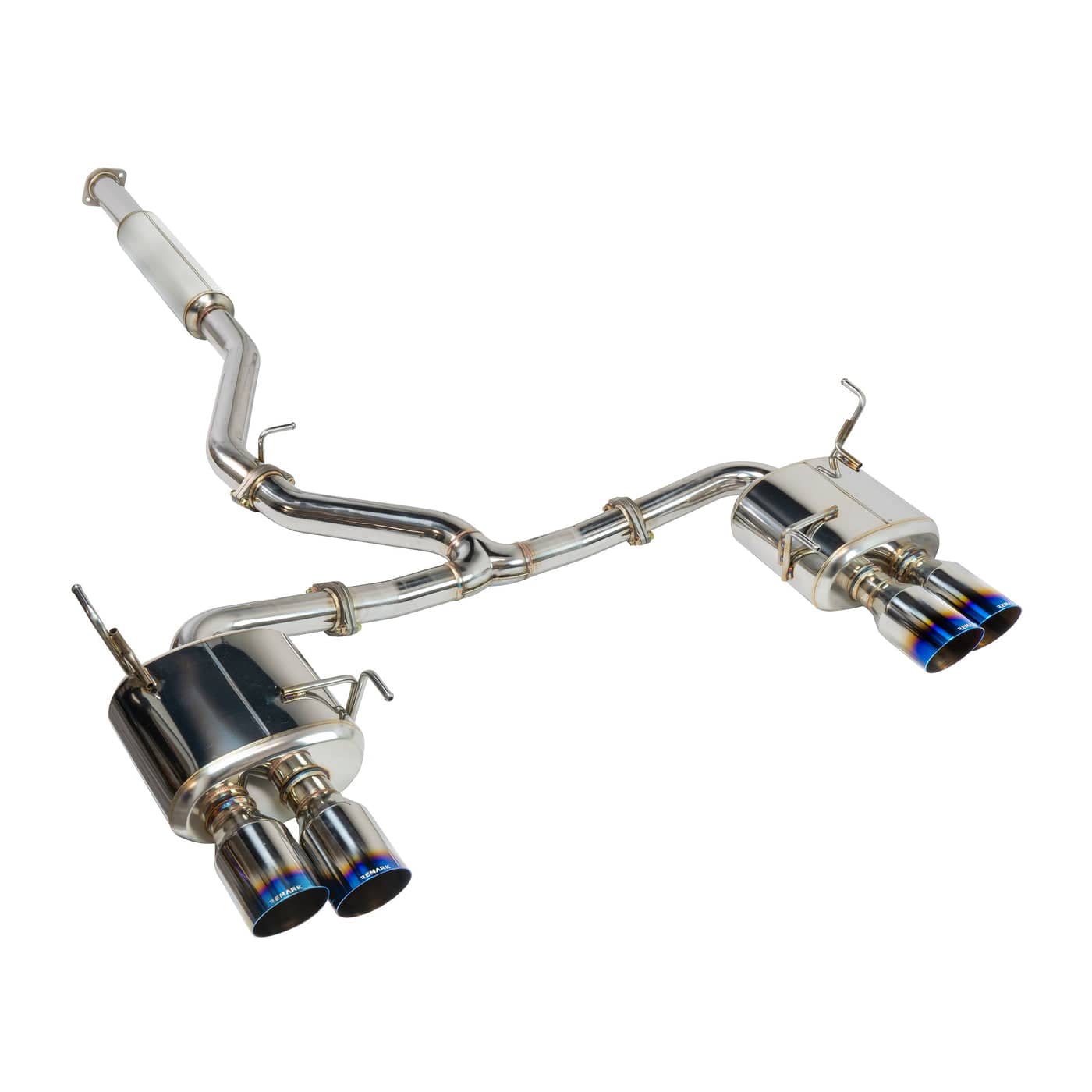 Remark Sports Touring Exhaust w/ Resonator (4" Catback)