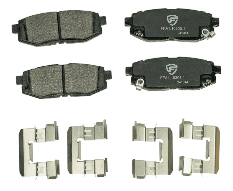 Faction Fab V2 Rear Brake Pads - WRX w/ Hand E-Brake