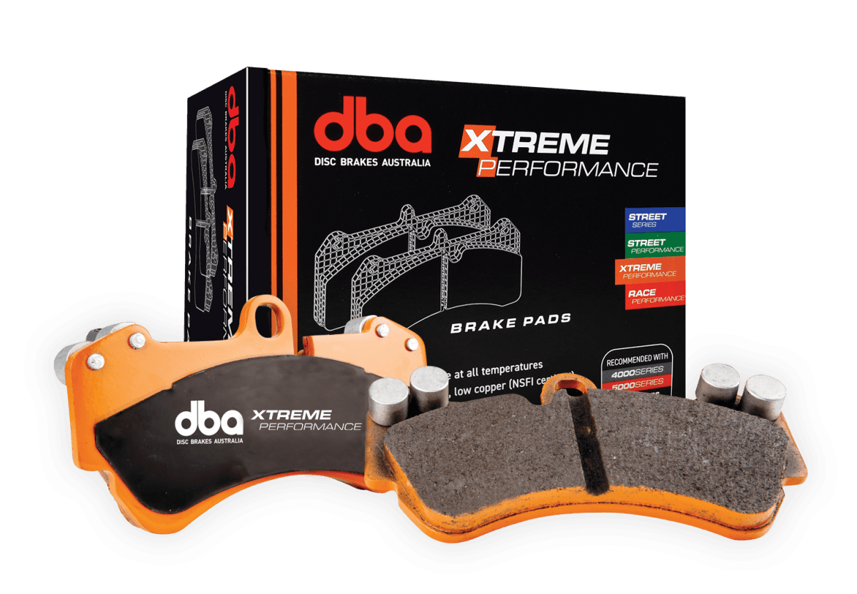 DBA Extreme Performance Series Front Brake Pads WRX