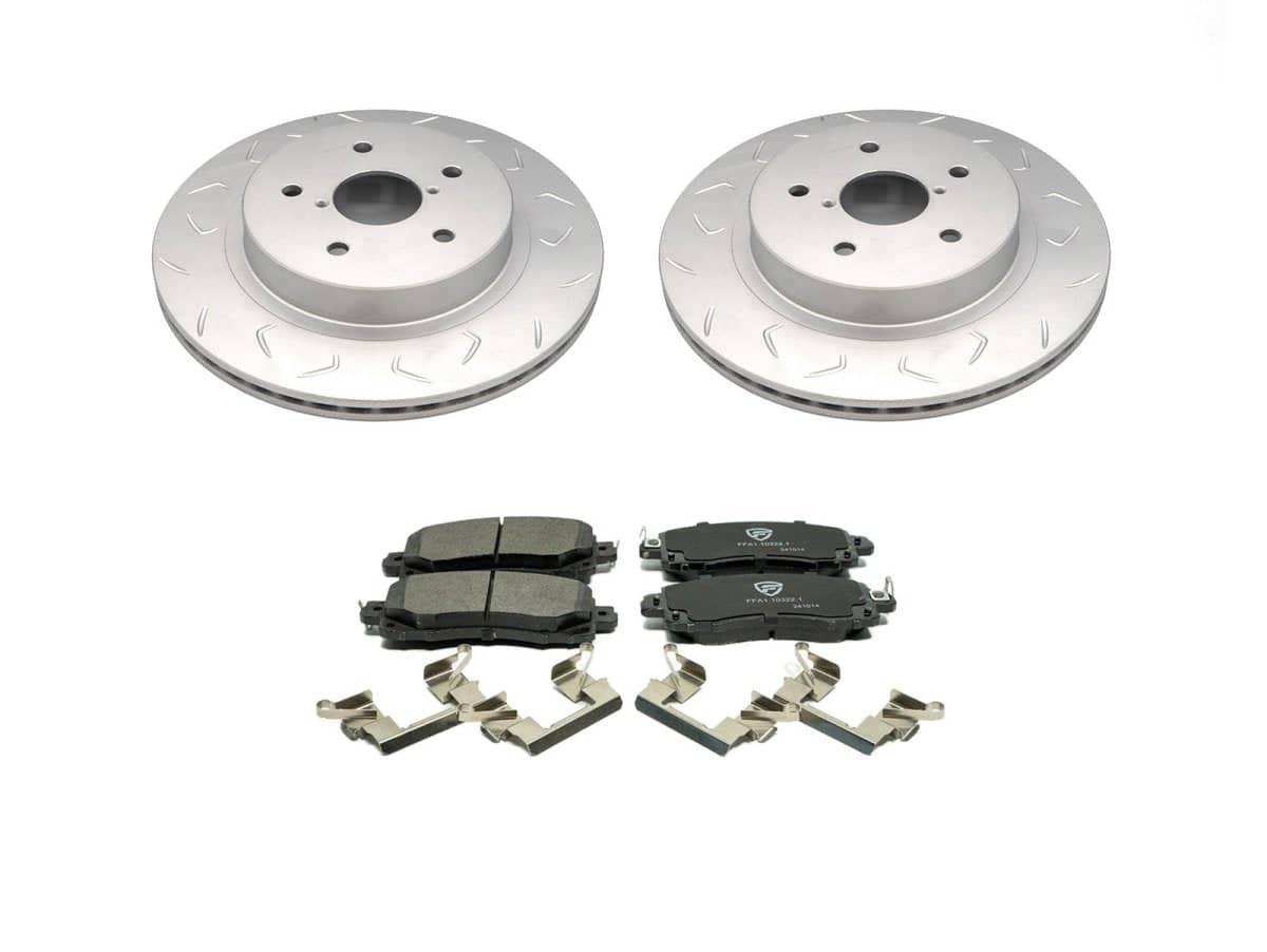 Faction Fab Front Pad and Rotor Combo WRX w/ Steel Caliper