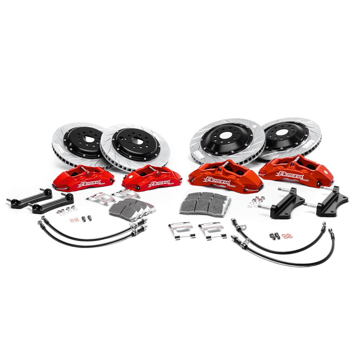 Rotora Big Brake Kit 6/2 Piston Calipers w/ Slotted Rotors WRX w/ Electronic E-Brake