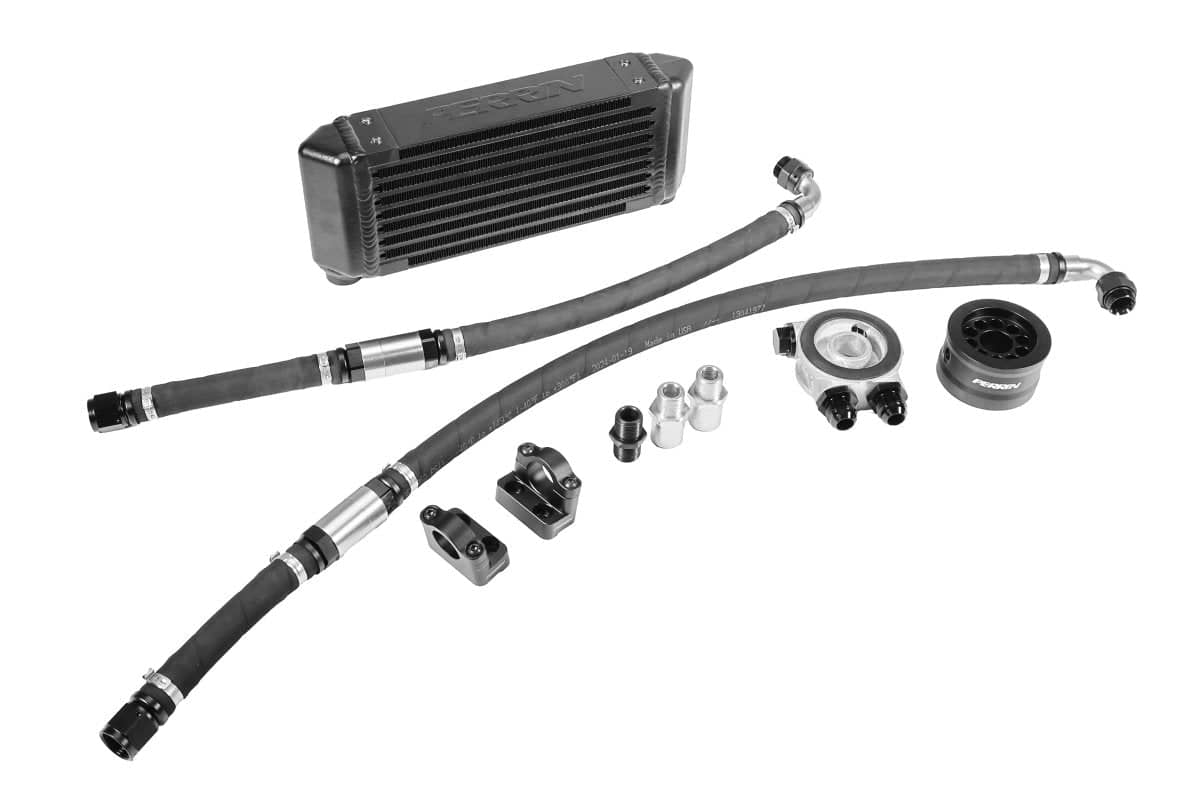 Perrin Top Mount Oil Cooler Kit Black Top Mounted
