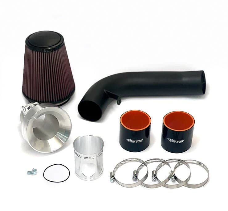 ETS Air Intake Kit Wrinkle Black w/ Oiled Filter