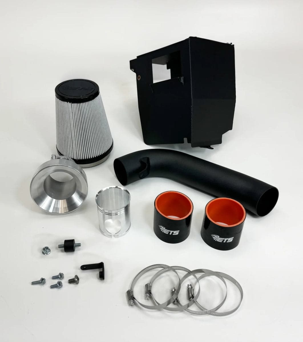 ETS Air Intake Kit Wrinkle Black w/ Airbox and Dryflow Filter