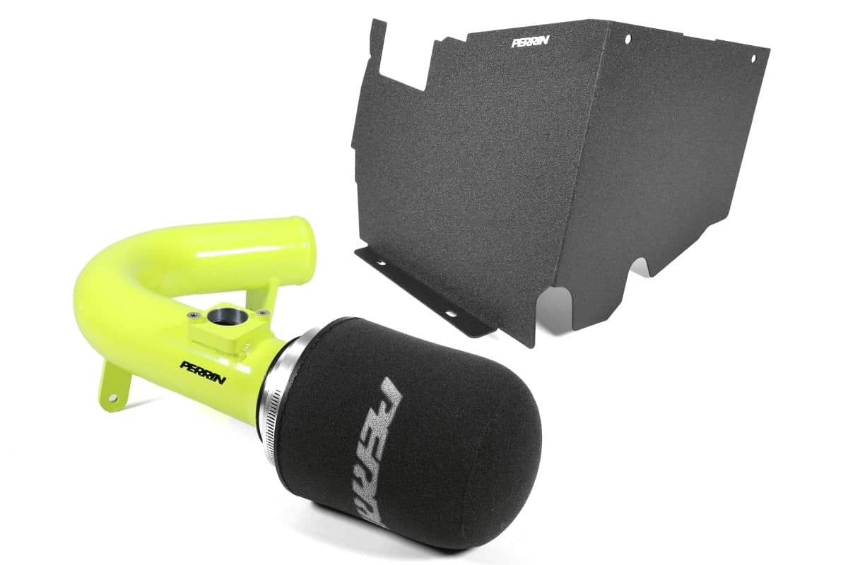 Perrin Hi-Power Cold Air Intake Neon Yellow w/ Air Intake Box