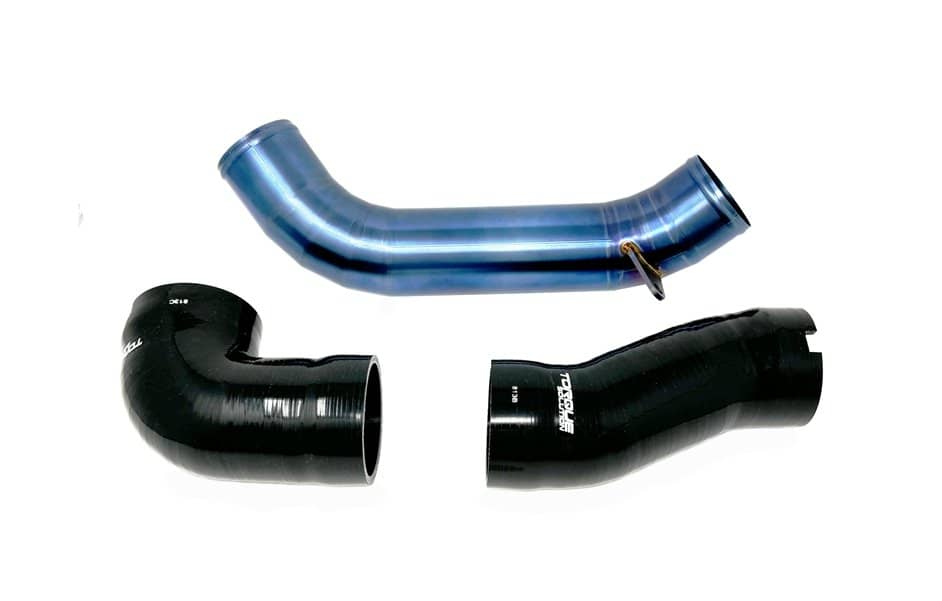 Torque Solution Titanium Intake Pipe Kit Burnt Blue