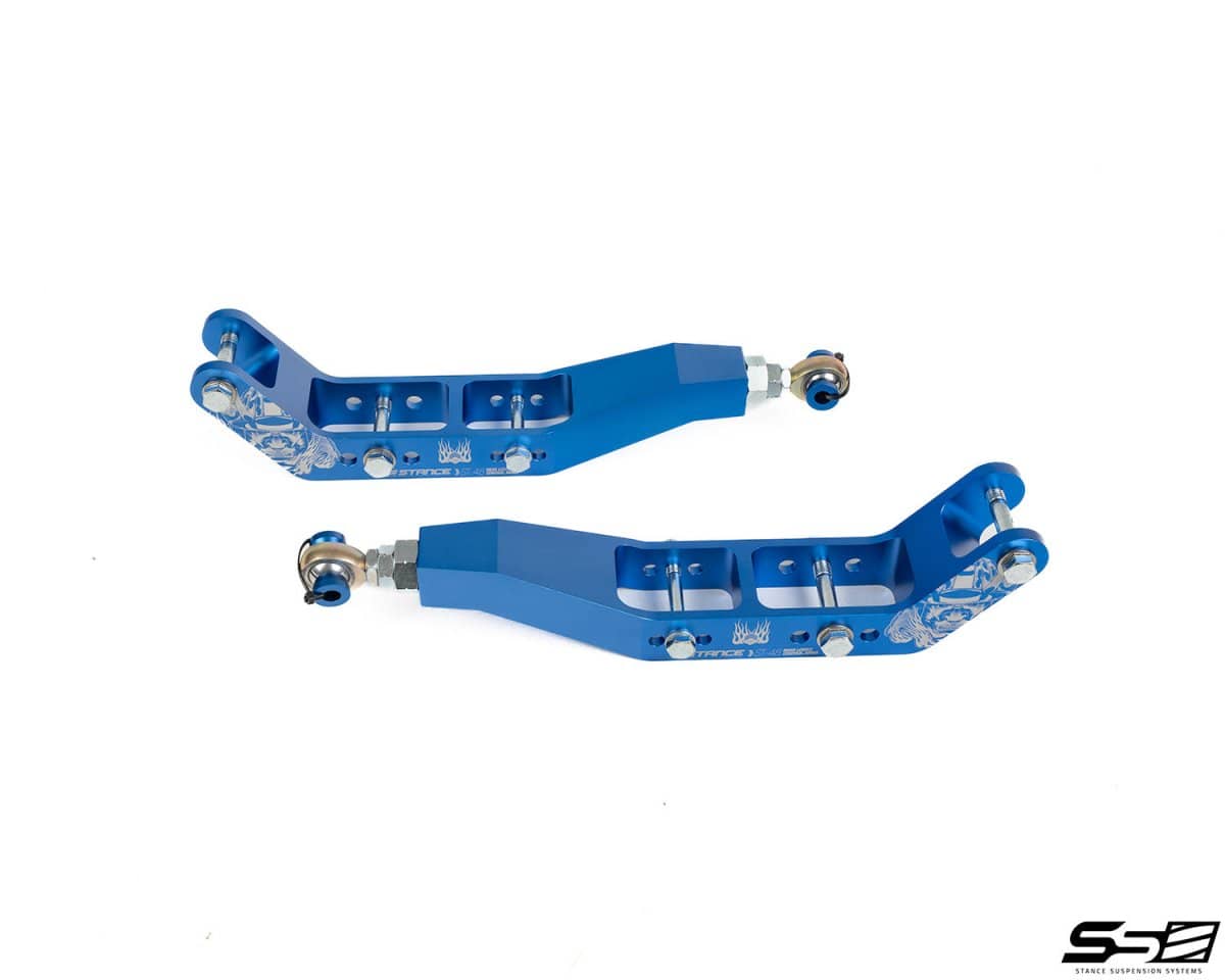 Stance Suspension Rear Lower Control Arms V2.0 60mm Drop Blue