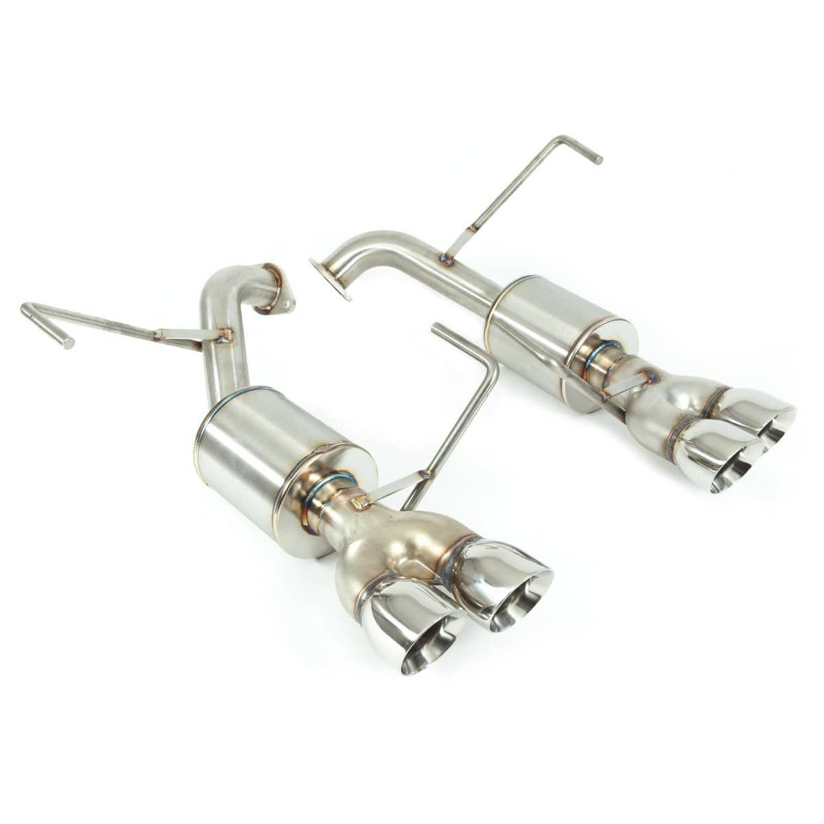 Nameless Performance Axle Back 3" Double Wall Polished Tips w/ 5" Muffler