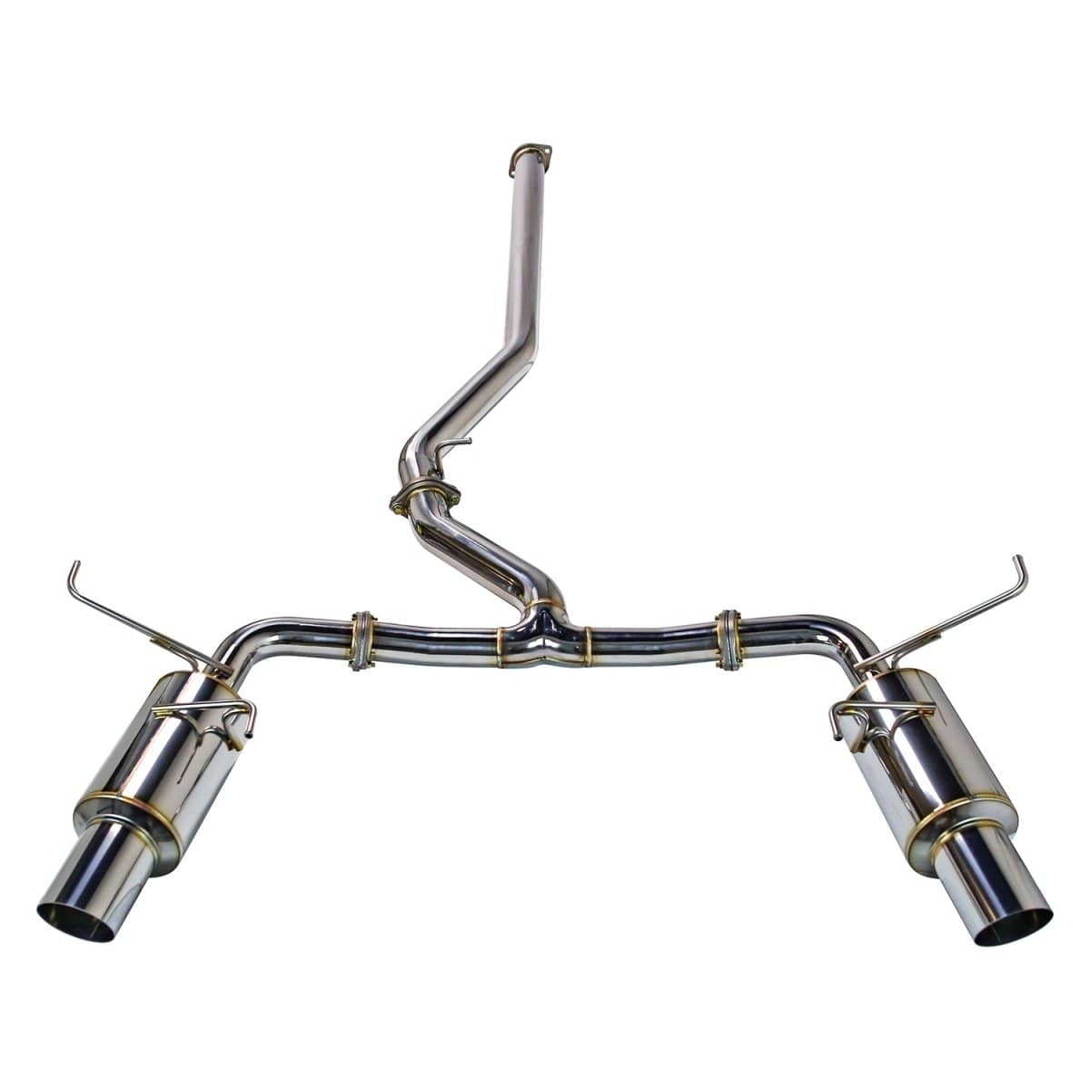 Remark R1-Spec Dual-Exit Cat Back Exhaust w/ Stainless Tip and Non Resonated Mid Pipe