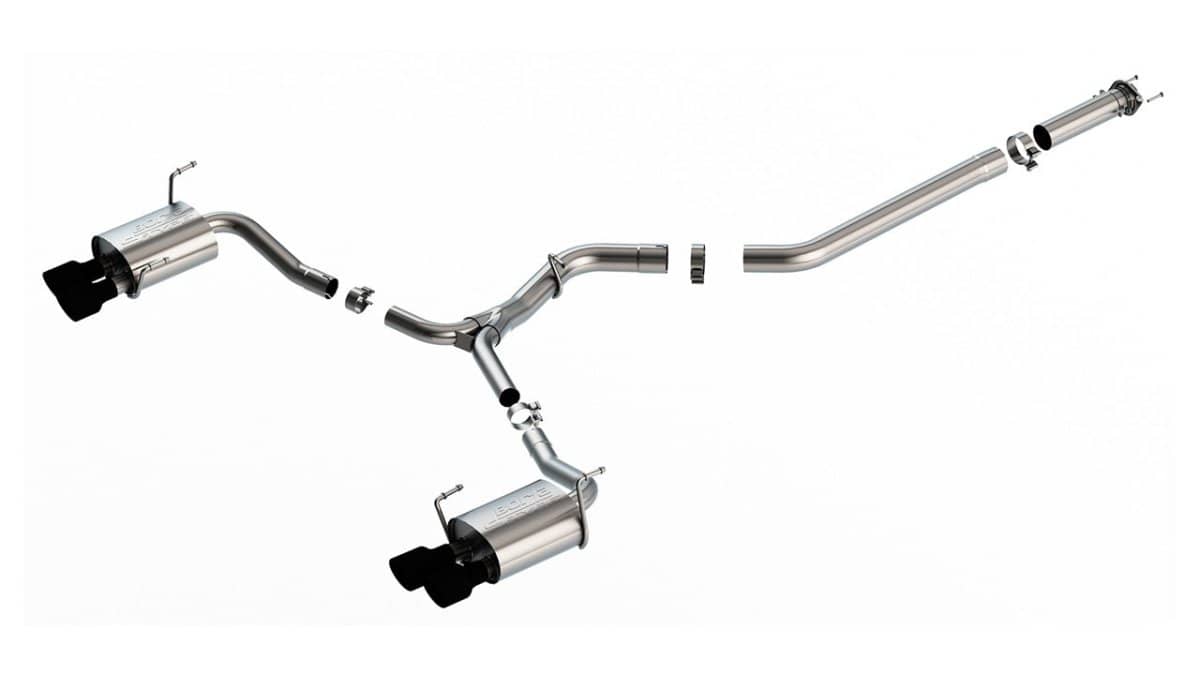 Borla S-Type Catback Exhaust Black Tips