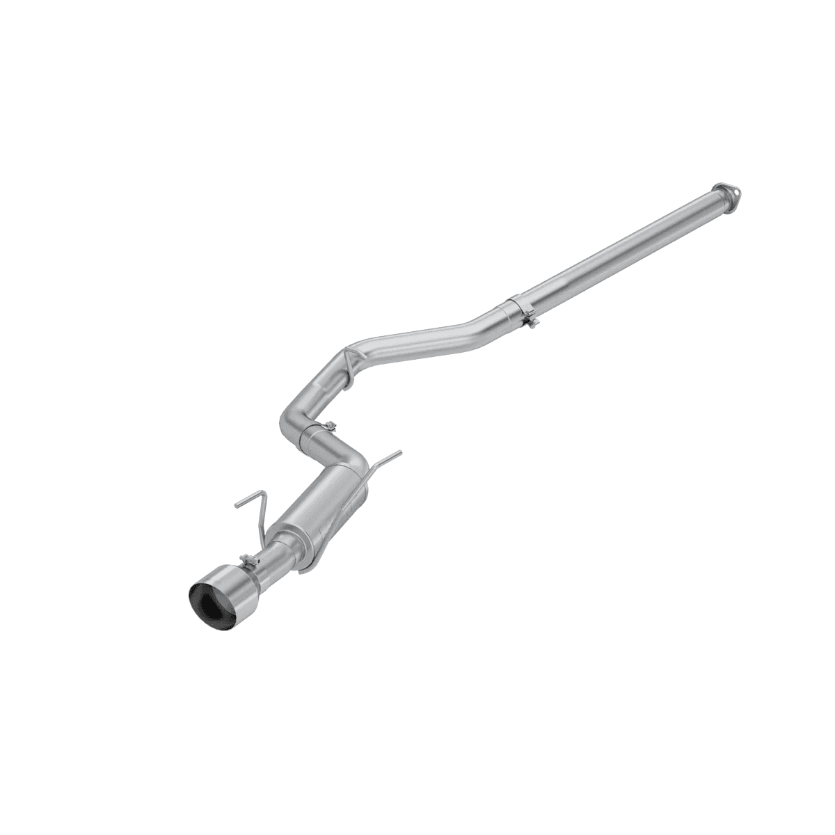 MBRP Armor Lite Series Single Exit Aluminized Steel Catback w/ Polished Tip