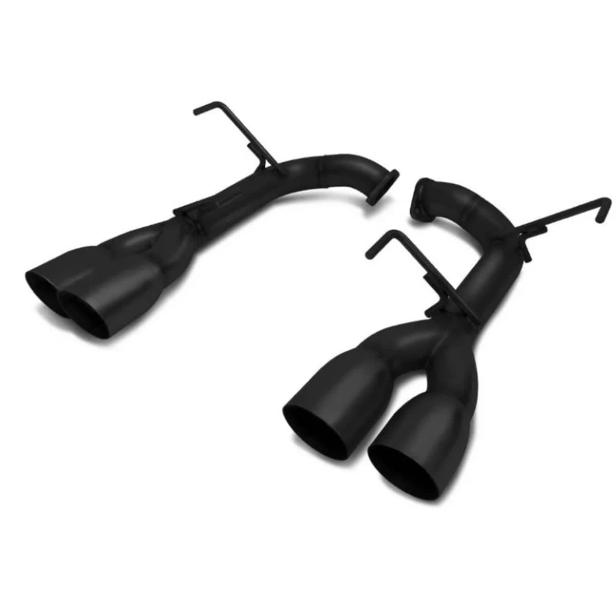 BLOX Racing Racing Muffler Delete w/ 4" Matte Black Quad Tips
