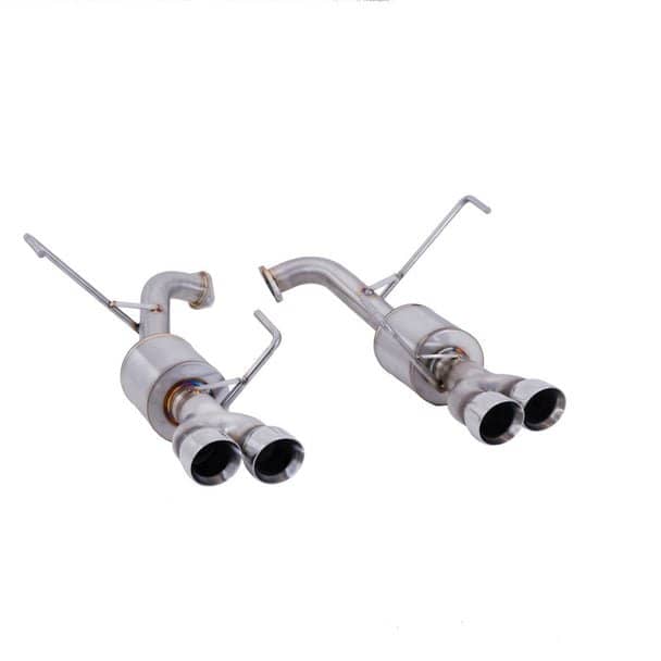 Nameless Performance Axle Back 3" Double Wall Polished Tips w/ 4" Mufflers