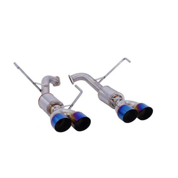 Nameless Performance Axle Back 3.5" Single Wall Burnt Tips w/ 4" Mufflers