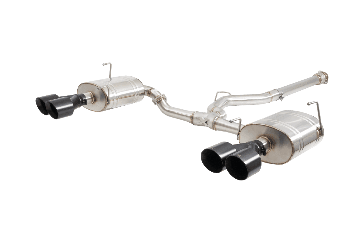 XForce Street Style Stainless Steel Catback Exhaust w/ Black Tips