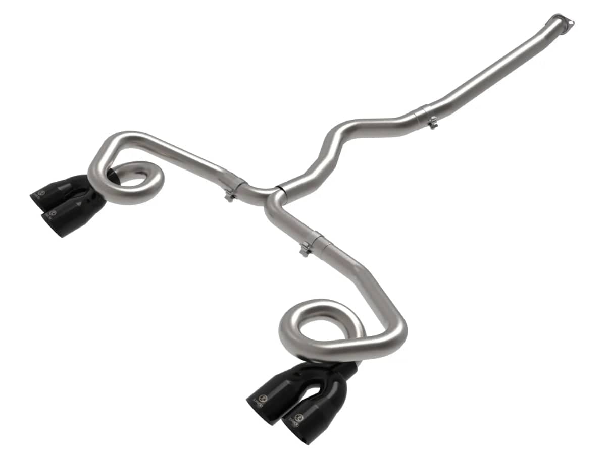 aFe Power Takeda 304 Stainless Steel Cat-Back Exhaust System w/ Black Tips