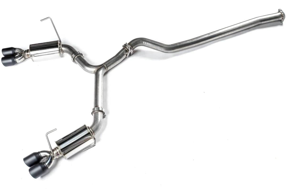 ETS Quiet Catback Non-Resonated Stealth Black Tips