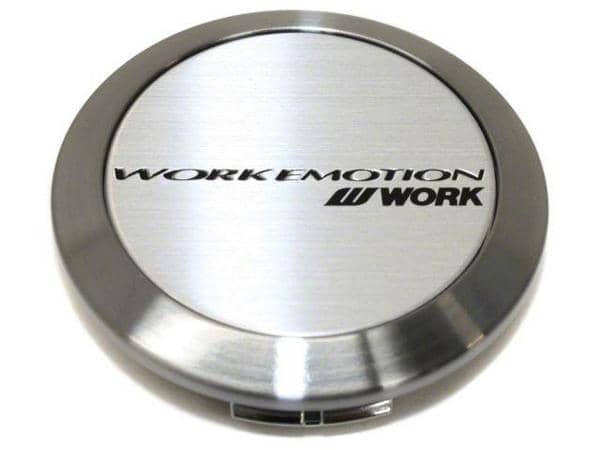 WORK Wheels Work Center Cap Silver Flat Type Emotion Series - Universal