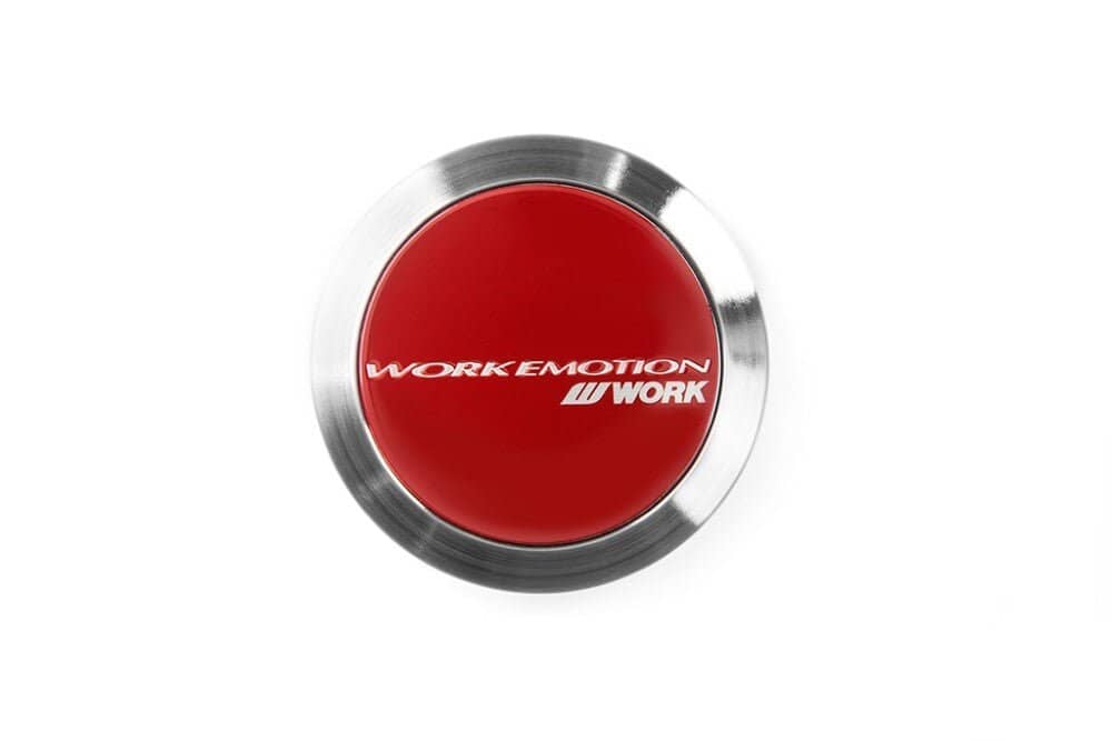 WORK Wheels Work Center Cap Red Flat Type Emotion Series - Universal