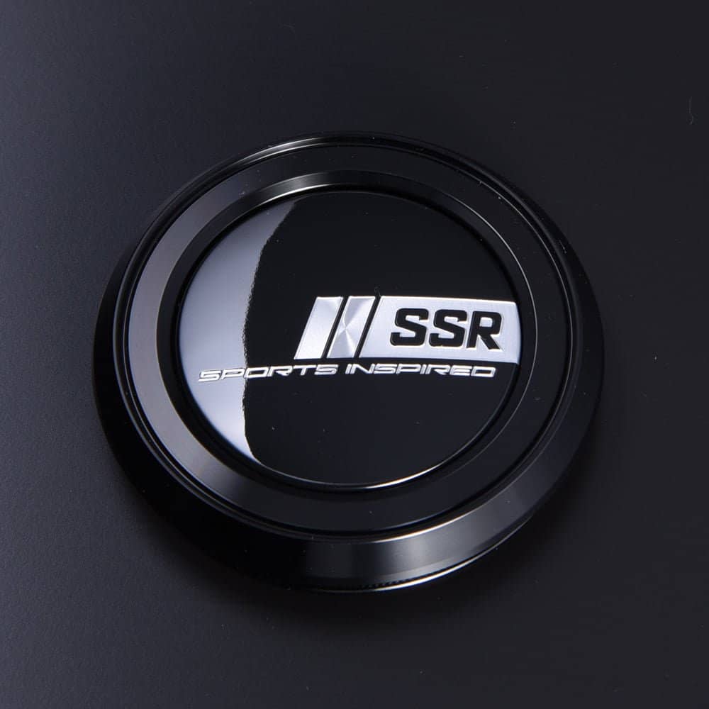 SSR Black Aluminum Center Sports Inspired Cap B-Type Super Low (Fits 5x114.3 GTX01, GTX03)