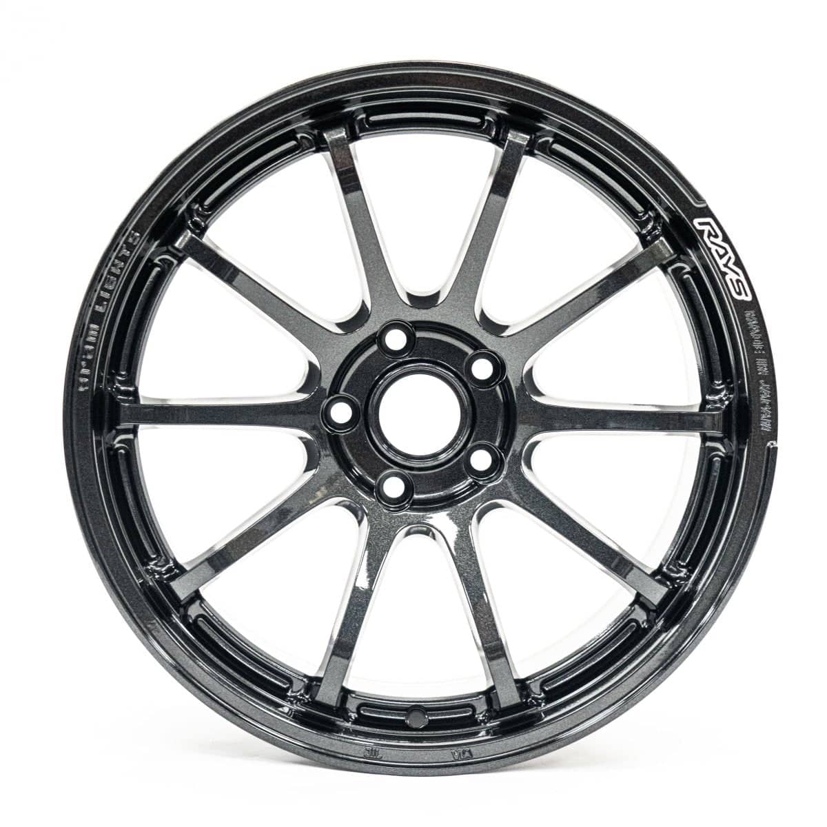Gram Lights 57NR Glass Black 18x9.5 5x114.3 38mm Offset