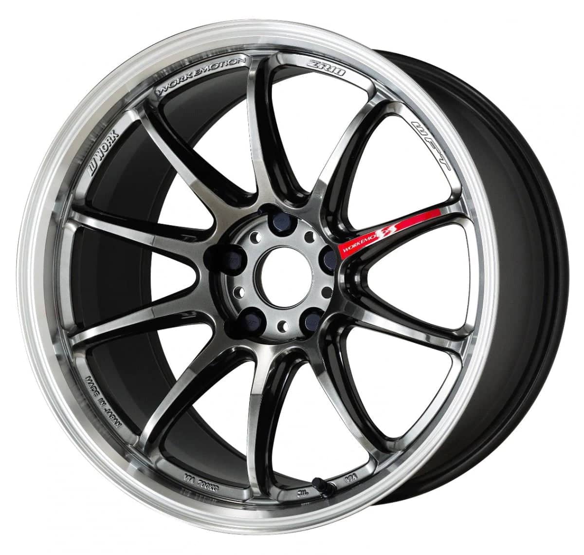 WORK Wheels WORK Emotion ZR10 Glim Black Diamond Rim Cut 19x9.5 +38mm 5x114.3
