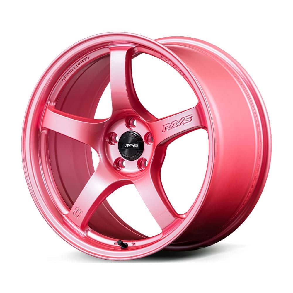 Gram Lights 57CR Sakura Pink w/ Center Cap 18x9.5 5x114.3 38mm Offset