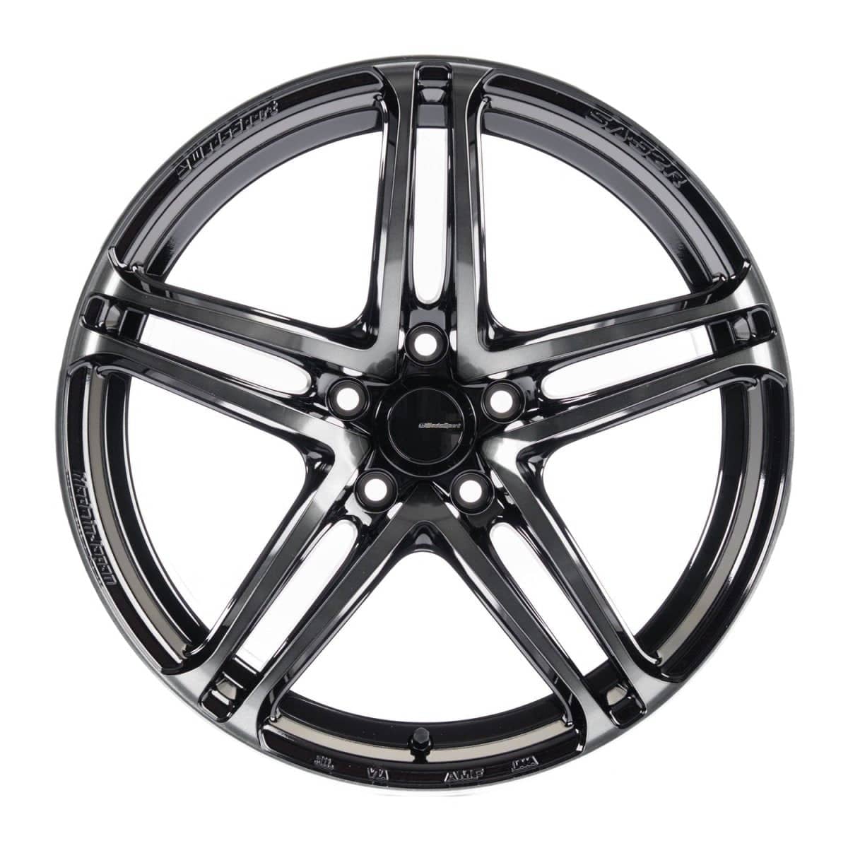 WedsSport SA-52R Weds Black Clear (WBC) 18x9.5 5x114.3 +38mm Offset