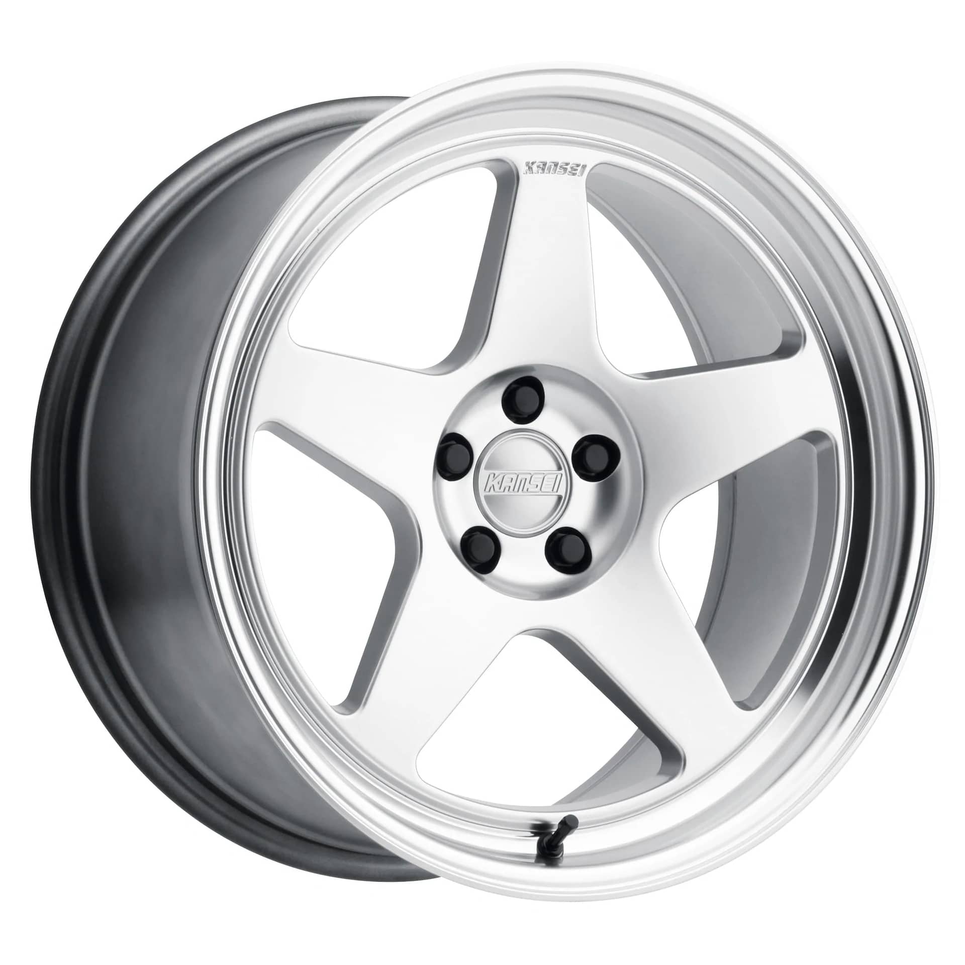 Kansei Wheels Kansei KNP Hyper Silver w/ Machined Lip 18x9+12 5x114.3