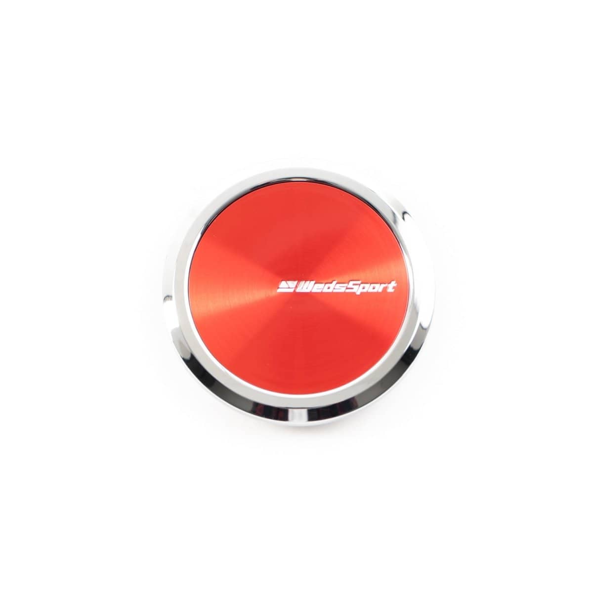 WedsSport Type 2 Center Cap Flat Style w/ Red Center