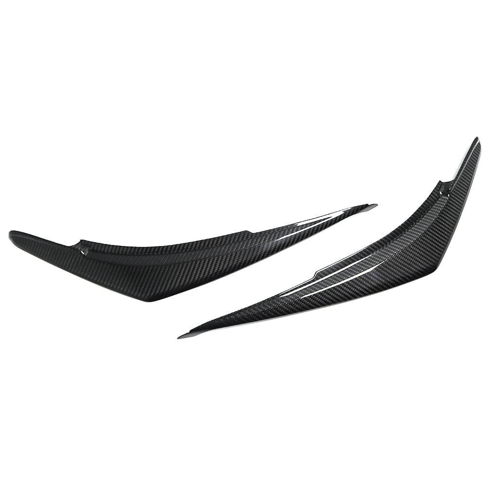 Molded Innovations Gloss Carbon Fiber Headlight Eyelid Cover Pair