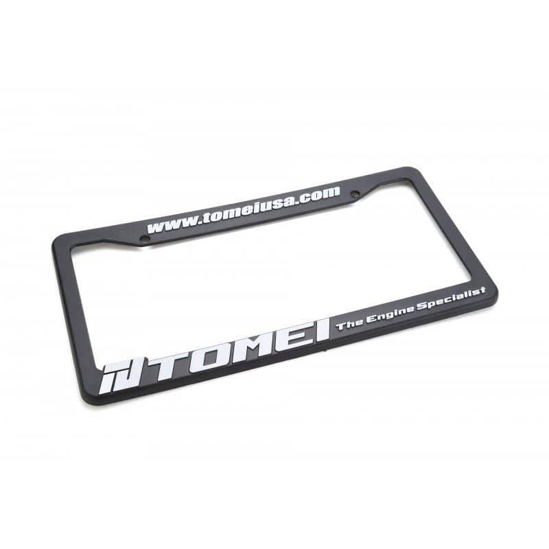 Tomei License Plate Frame - Black w/ White Logo