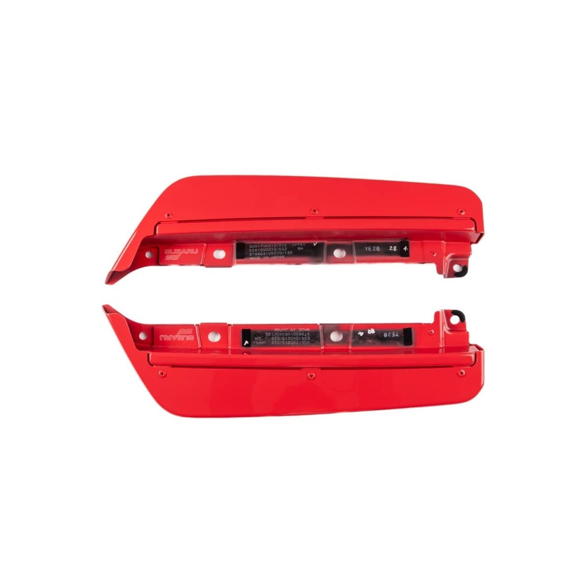 Subaru OEM STI Rear Side Under Spoiler Red