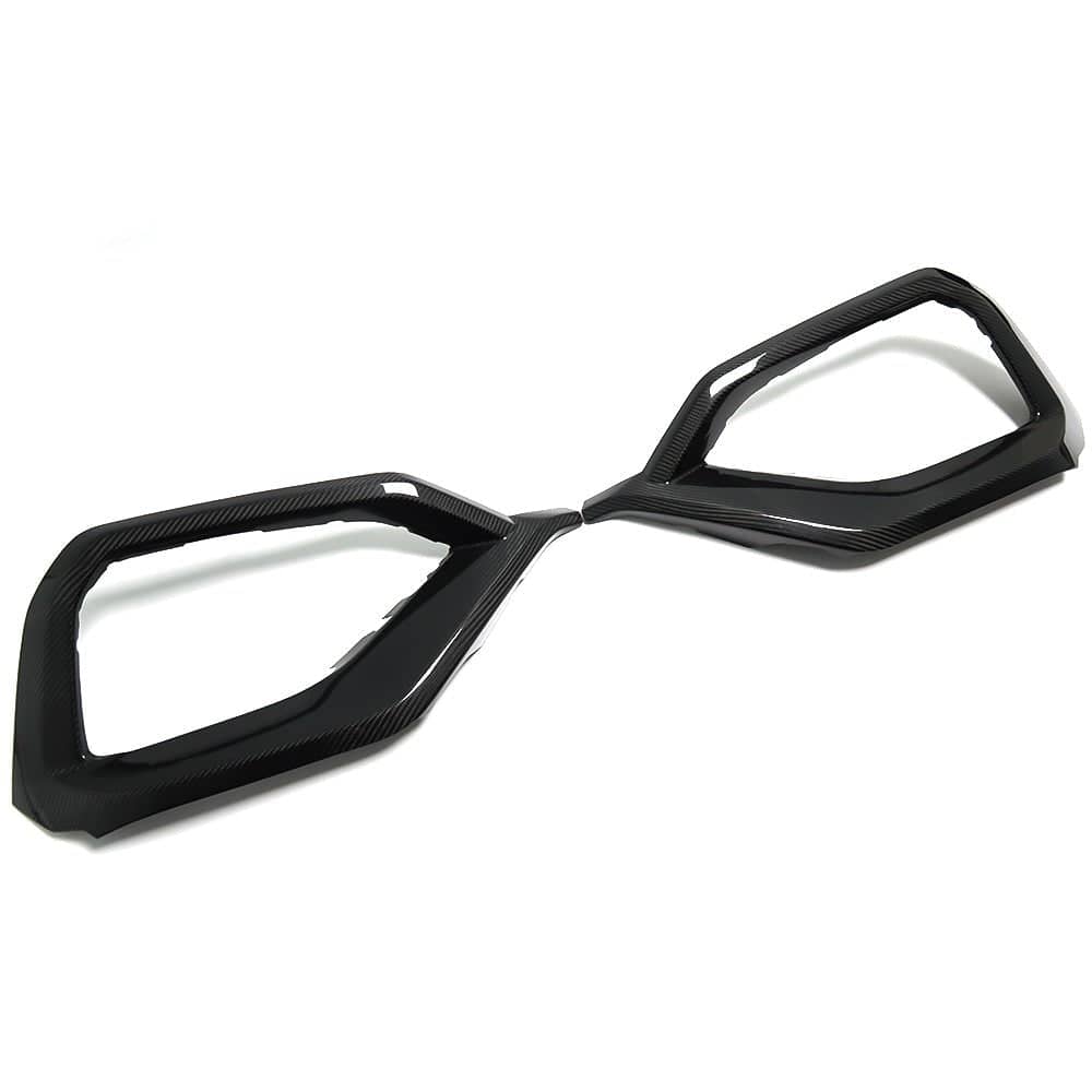 Molded Innovations Gloss Carbon Fiber Fog Light Surround Cover Pair