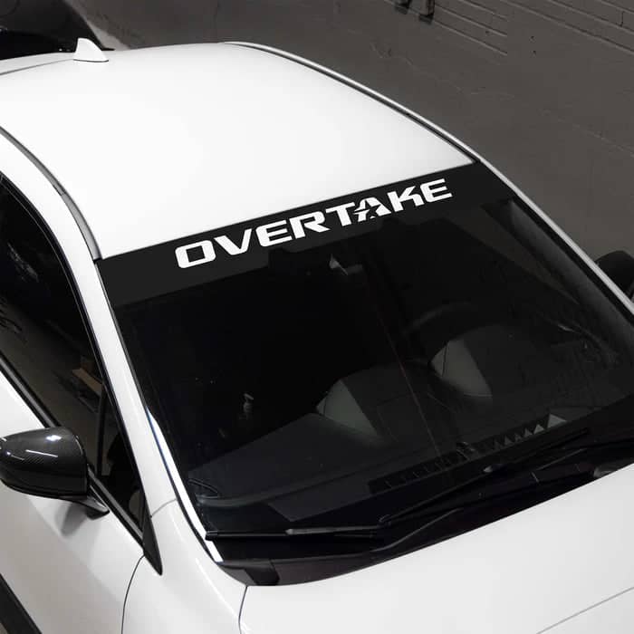 Overtake EyeSight Windshield Banner Black