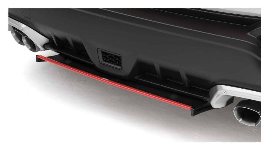 Subaru OEM STI Rear Under Spoiler Red