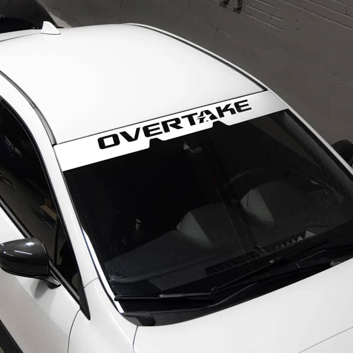 Overtake EyeSight Windshield Banner White