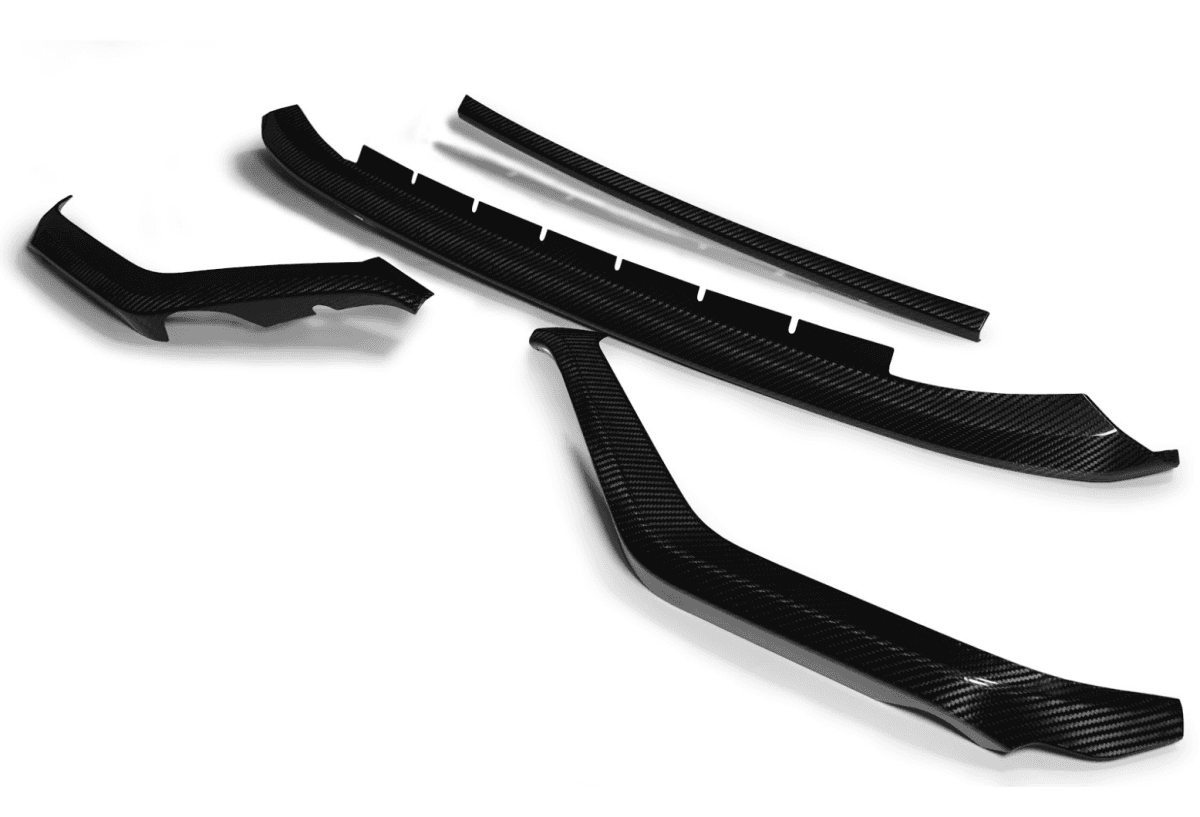 Axis Parts Dry Carbon Front Bumper Cover Set