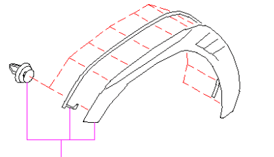 Subaru OEM Left Front Fender Flare