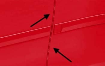 Subaru OEM Door Edge Guards Ignition Red
