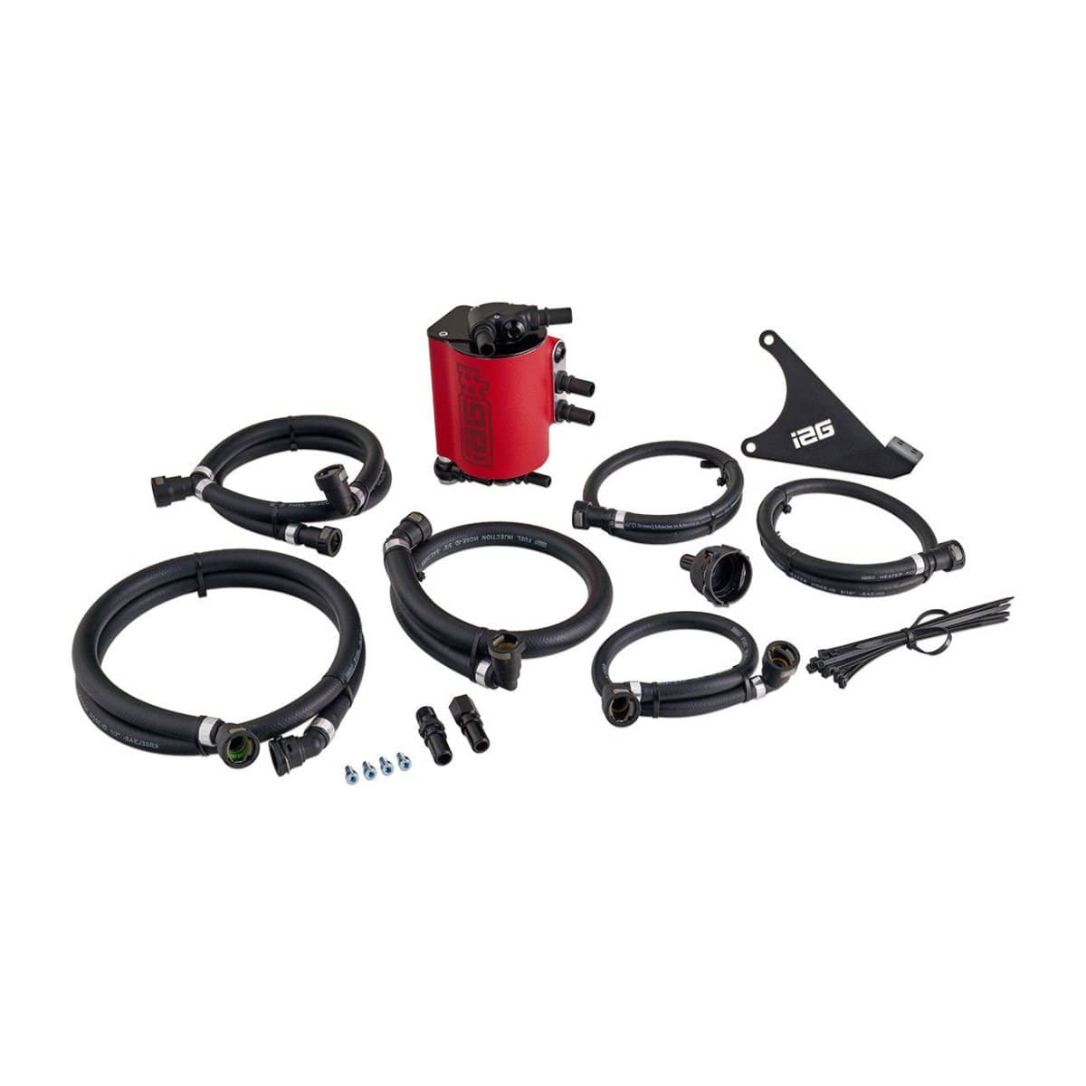 IAG Performance V3 Street Series Air / Oil Separator (AOS) Wrinkle Red