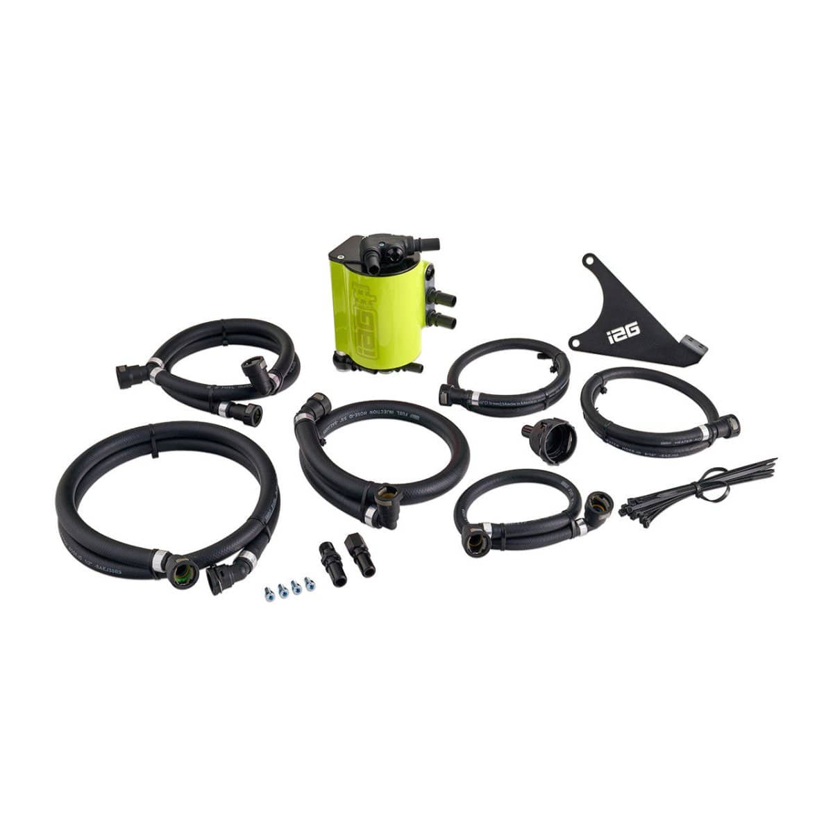 IAG Performance V3 Street Series Air / Oil Separator (AOS) Neon Yellow