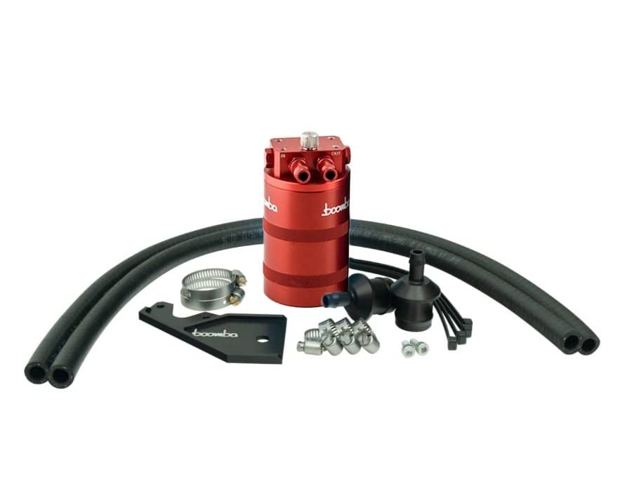Boomba Stage 2 Catch Can Kit Red Finish