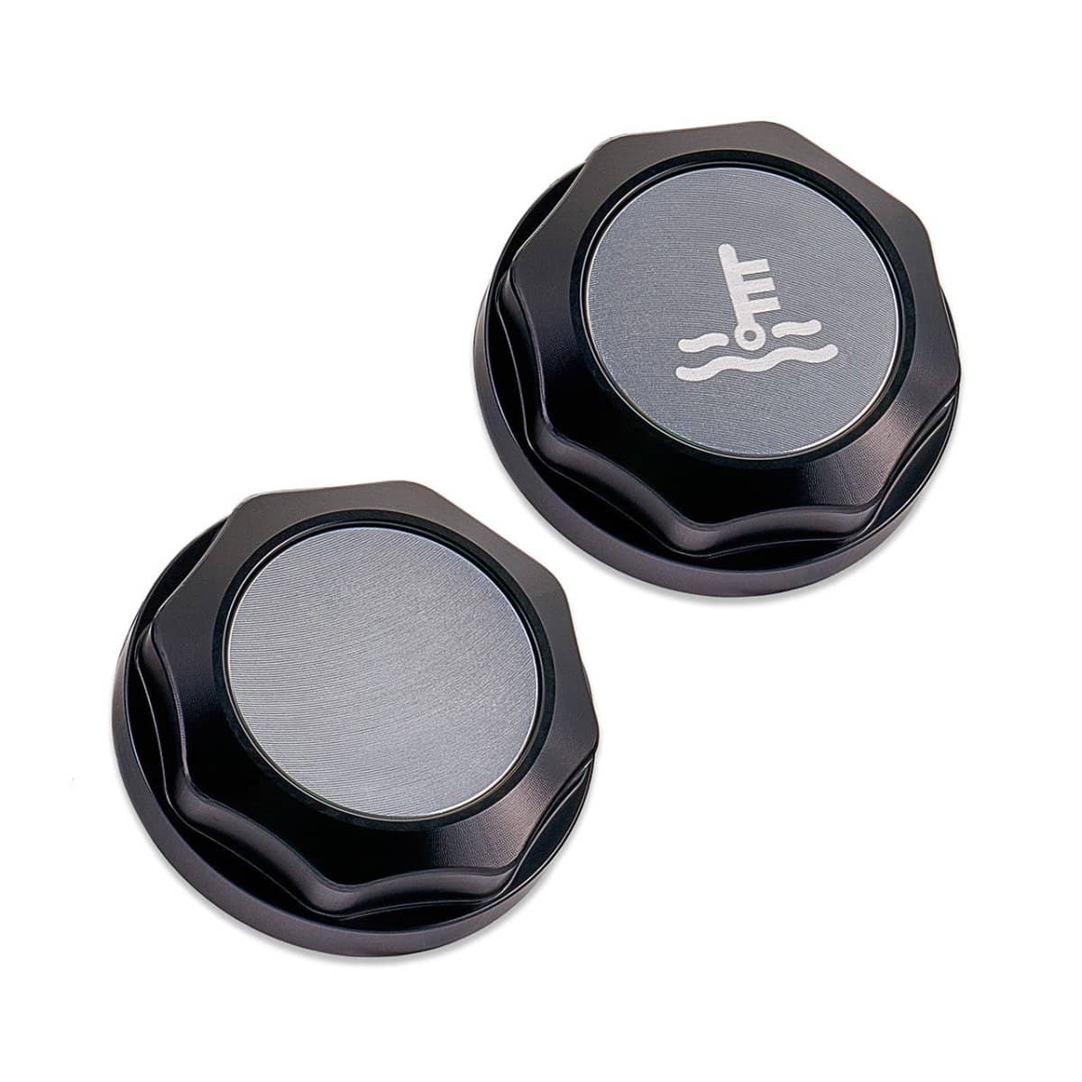 IAG Performance Revolve Coolant Reservoir Cap Black w/ Silver Accent GT / XT