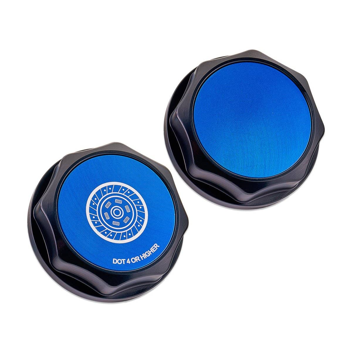 IAG Performance Revolve Clutch Fluid Reservoir Cap Black w/ Blue Accent GT / XT