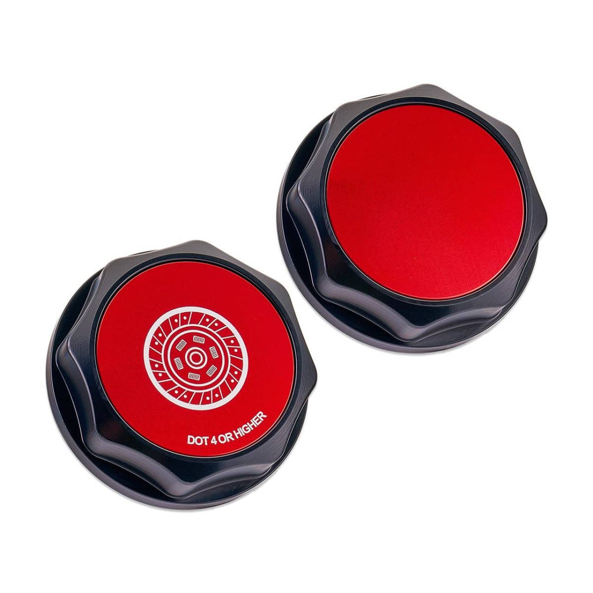 IAG Performance Revolve Clutch Fluid Reservoir Cap Black w/ Red Accent GT / XT