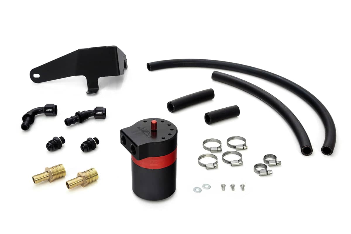 HPS Performance Aluminum Oil Catch Can Kit