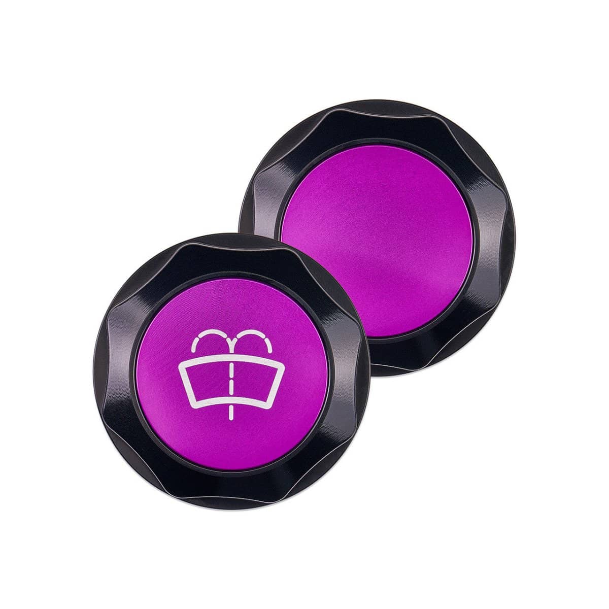 IAG Performance Revolve Washer Fluid Reservoir Cap Black w/ Purple Insert / FRS