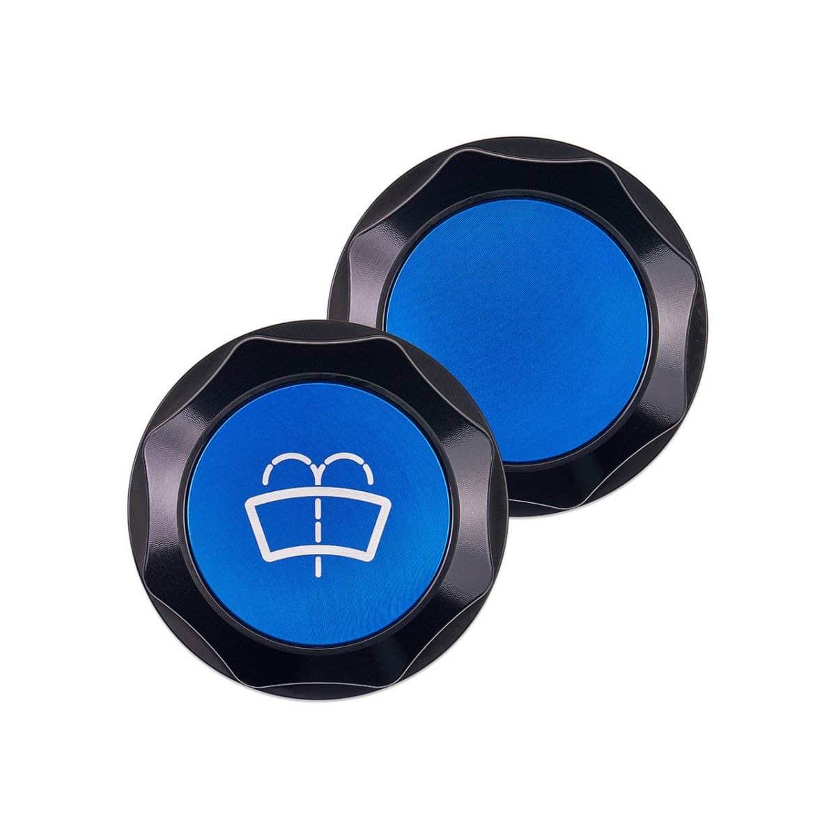 IAG Performance Revolve Washer Fluid Reservoir Cap Black w/ Blue Insert / FRS